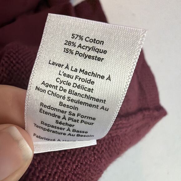 Talbots plus XL Wine burgundy Sweater Dress minimalist knit relaxed MIDI NWT - Picture 9 of 11